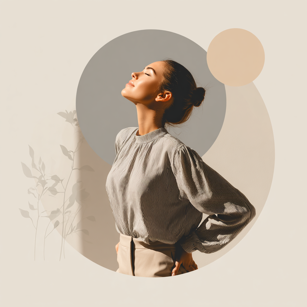 Klidné jógové studio s přírodním světlem